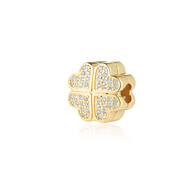 Gold Plated Series Charm Bead Fit Original Pandora 925 Sterling Silver Bracelet DIY Jewelry ZZ2302