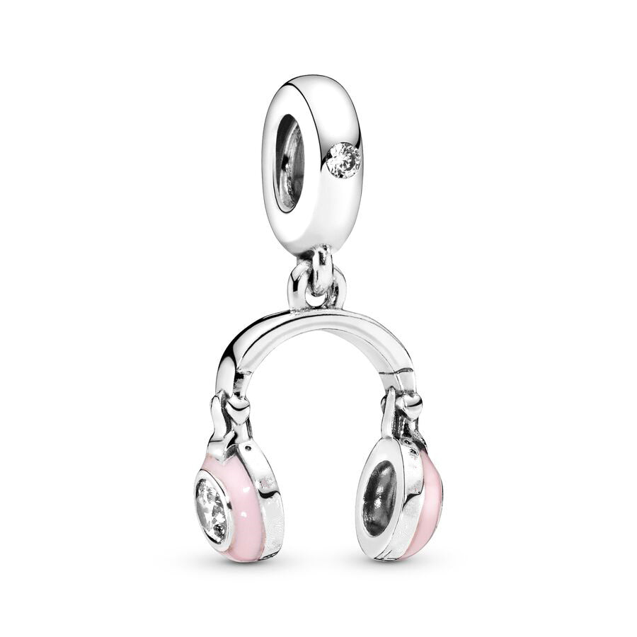 Headphones Charm Bead Fit Original 925 Sterling Silver Pandora Bracelet DIY Women Jewelry Gift SS242