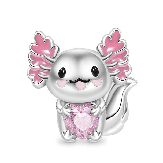 Mexican Axolotl Charm Bead Fit Original 925 Sterling Silver Pandora Bracelet DIY Women Jewelry Gift SS629