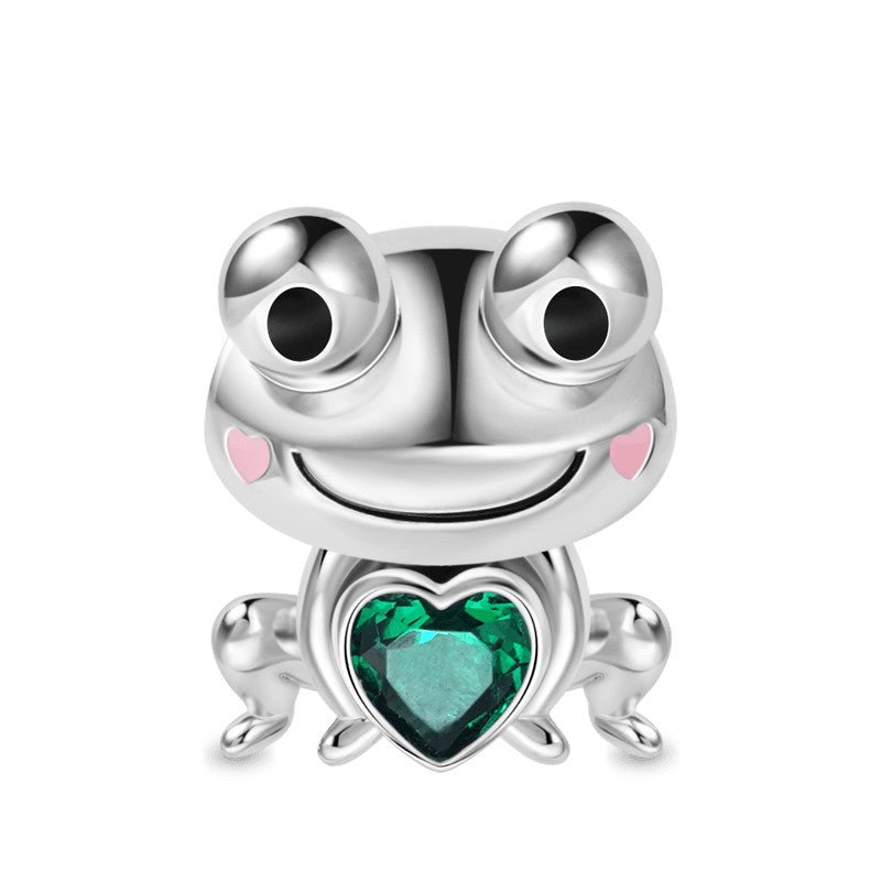 Animal Series Embraces Heart Gem Charm jewelry Beads Fit Original 925 Sterling Silver Pandora Bracelet XZ630