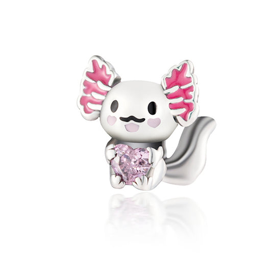 Animal Series Embraces Heart Gem Charm jewelry Beads Fit Original 925 Sterling Silver Pandora Bracelet XZ629